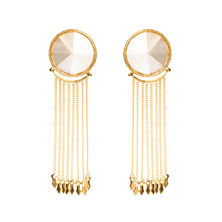 Maya Earrings with Mother Pearl