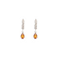Aretes Behbel pequenos Citrino