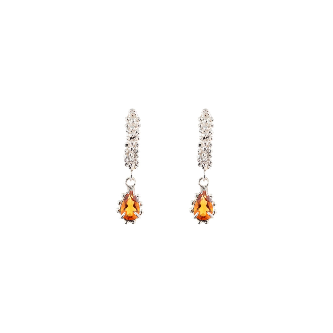 Aretes Behbel pequenos Citrino