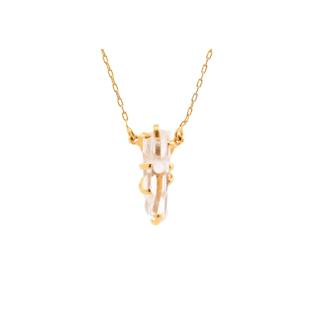 Collar Sahil cuarzo transparente