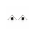 Aretes con Diamante Negro