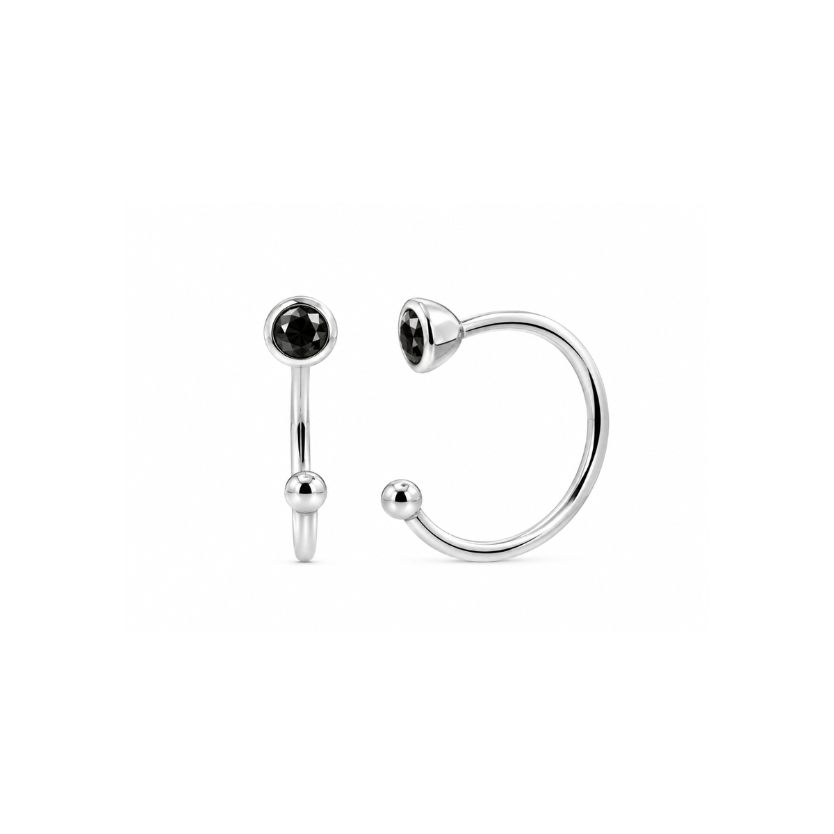 Aretes Diamante Negro