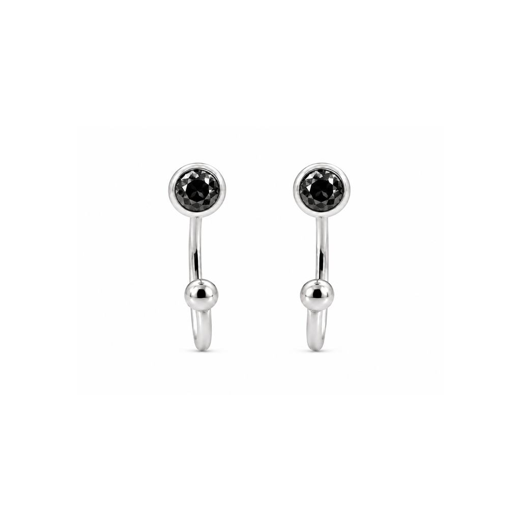Aretes Diamante Negro