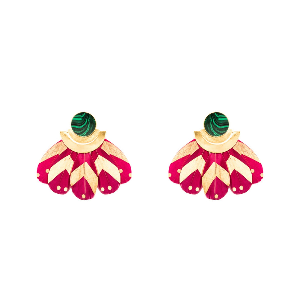 Aretes Kukulkán / Vino Tinto