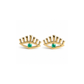 Aretes Iris con esmeralda