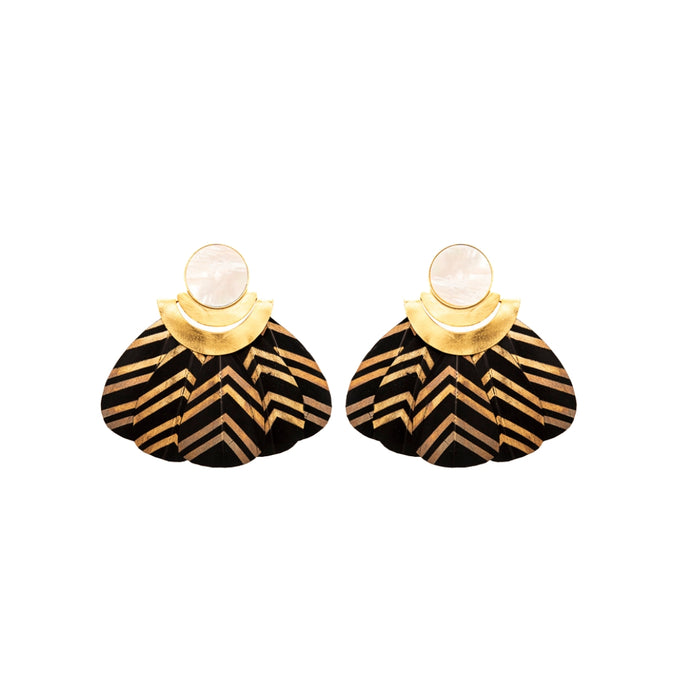 Aretes Kukulkán / Negro