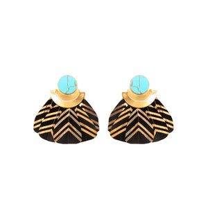 Aretes Kukulkán / Negro