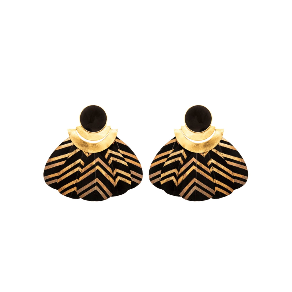 Aretes Kukulkán / Negro