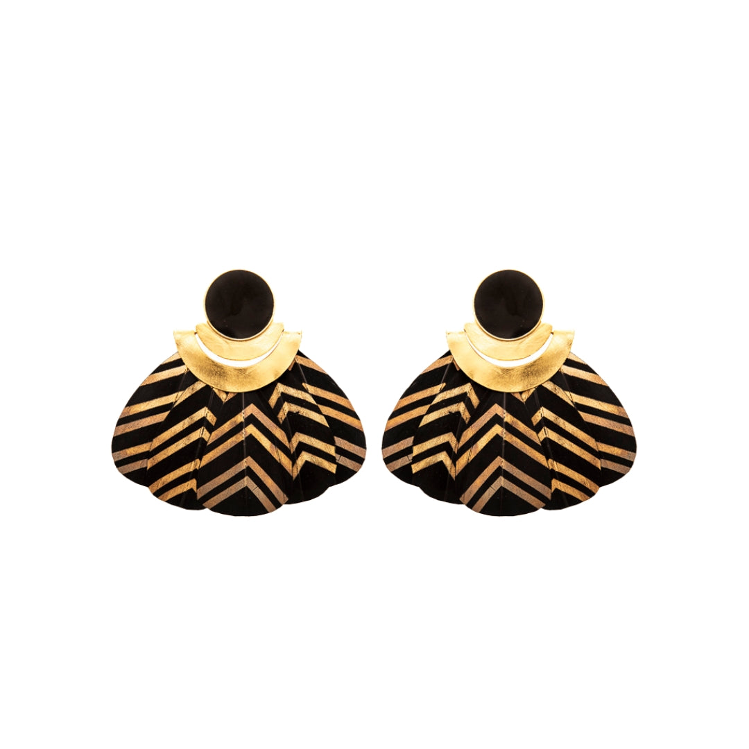 Aretes Kukulkán / Negro