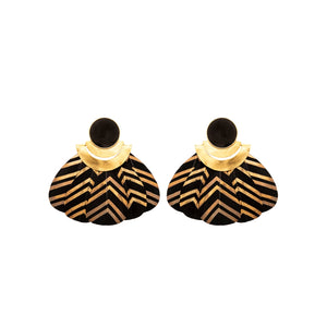 Aretes Kukulkán / Negro