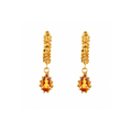 Aretes Behbel pequenos Citrino