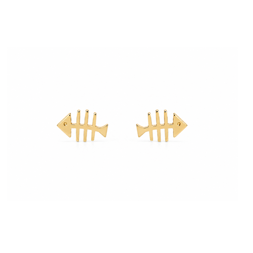 Aretes Pescadito 18k