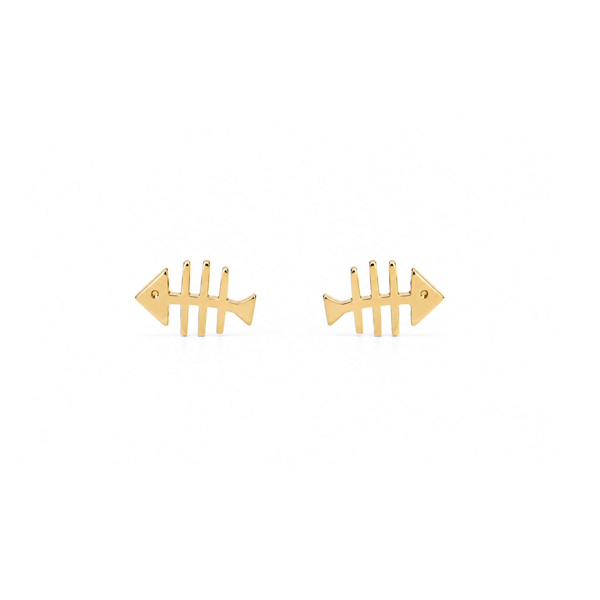 Aretes Pescadito 18k