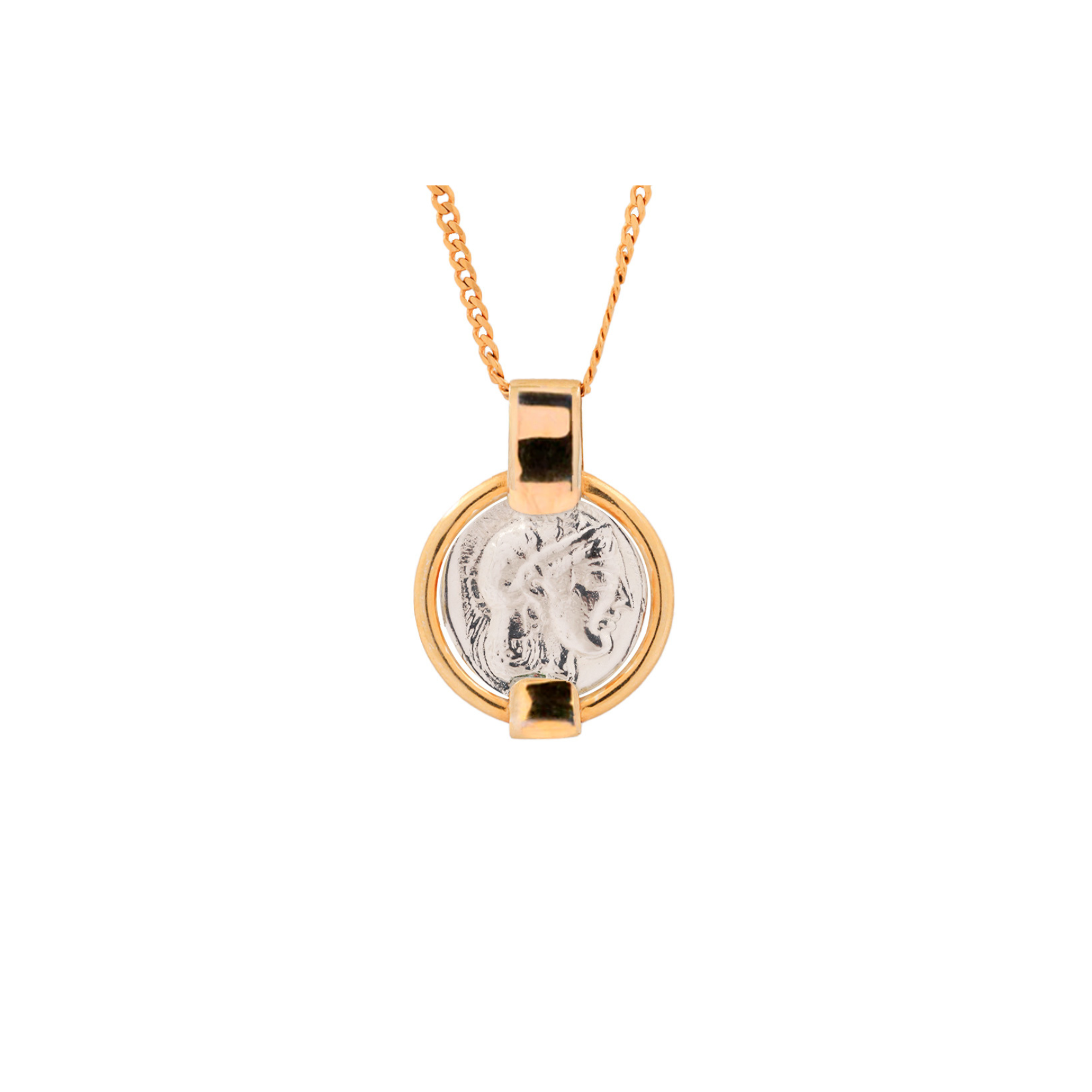 Collar moneda griega Atenea