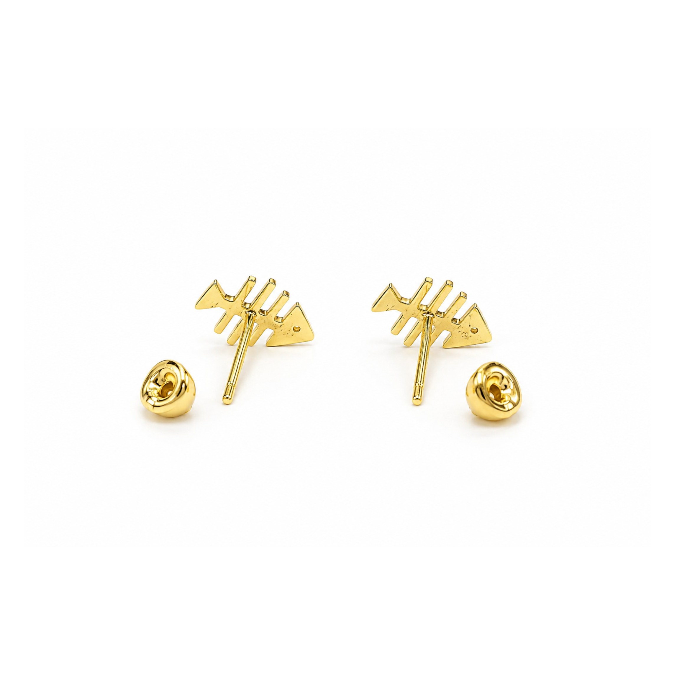 Aretes Pescadito 18k