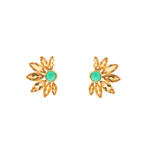 Russian sunflower earrings