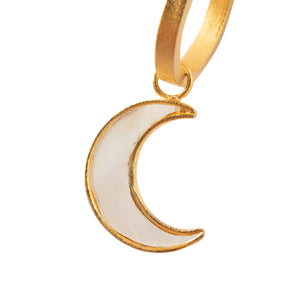 MOON O.M.L. EARRINGS / MOTHER PEARL