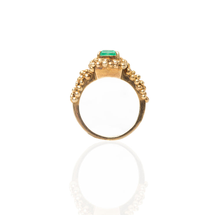 Spheres ring / Emerald