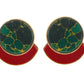 KUDA Damasco Earrings / Green jasper and turquoise