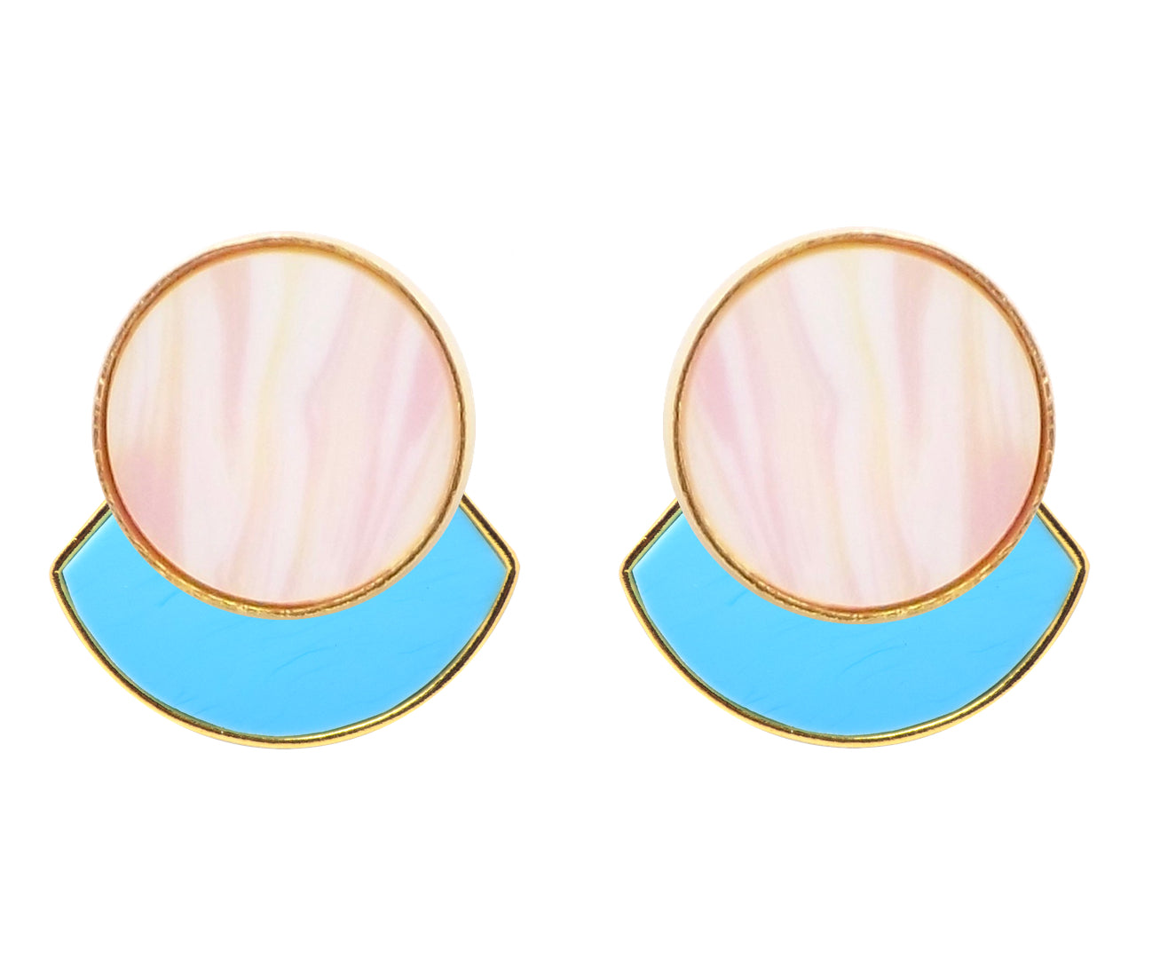 KUDA Damasco Earrings / Agatha and Turquoise