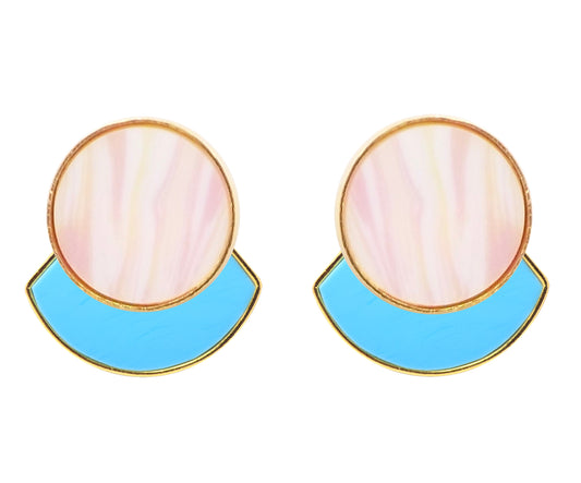 KUDA Damasco Earrings / Agatha and Turquoise