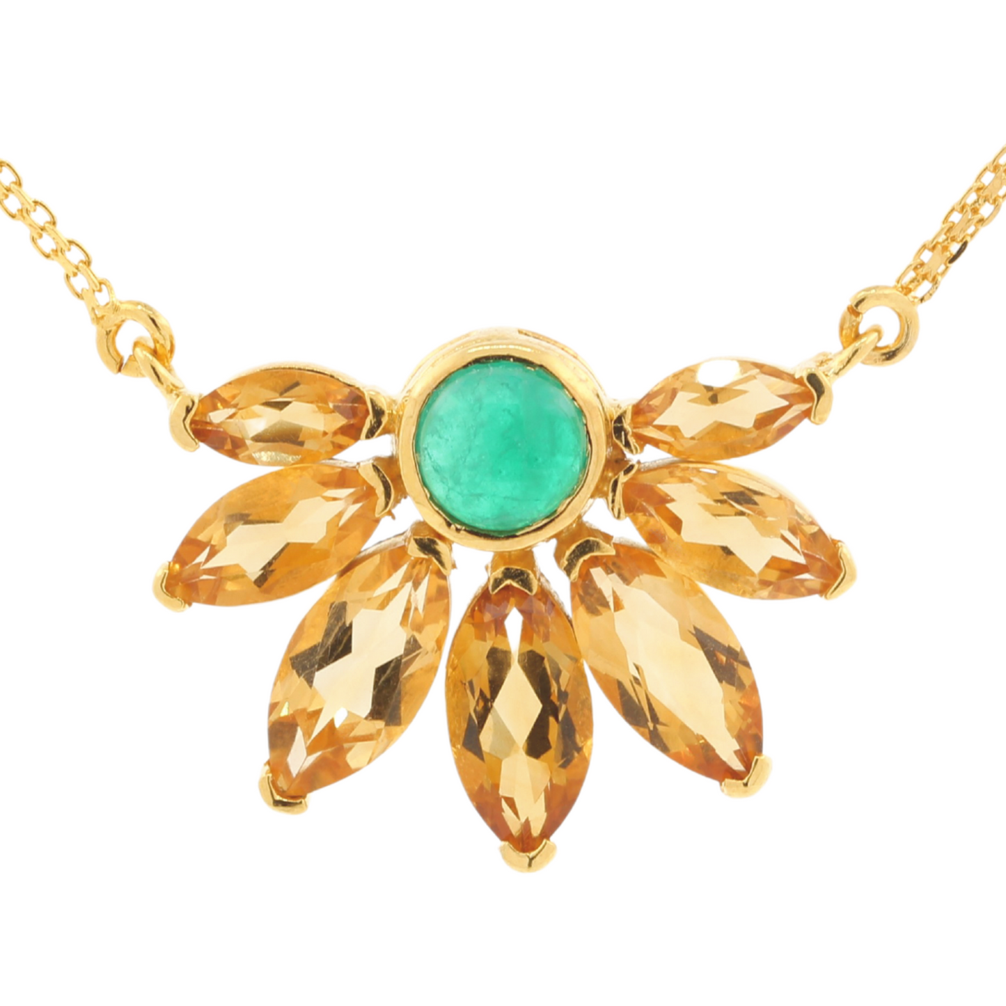 Russian sunflower necklace